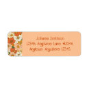 Search for retro floral return address labels Boho