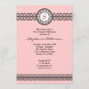 Recherche de monogram sweet 16 invitations Rose