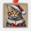 Search for santa cat ornaments December