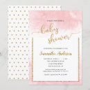 Search for pink glitter baby shower invitations Watercolor