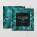 Search for teal leopard invitations Elegant