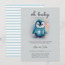 Search for penguin baby boy shower invitations Baby its cold outside