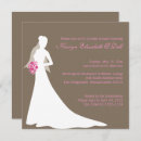 Search for silhouette bridal shower invitations Pink
