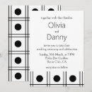Search for polka dot wedding invitations Black and white