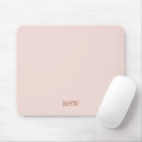 Search for blush pink mousepads Monogrammed