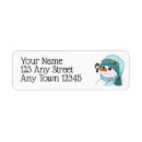 Search for happy snowman return address labels Cute
