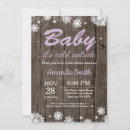 Search for purple winter wonderland invitations Baby its cold outside