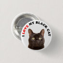 Search for black cat buttons Feline