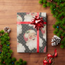 Search for retro santa wrapping paper Mid century