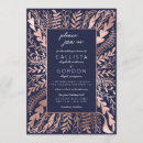 Search for rose gold leaf invitations Modern