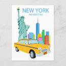 Recherche de taxis cartes postales Manhattan