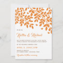 Search for brown and orange wedding invitations Rustic