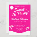 Search for tropical sweet 16 invitations Birthday party