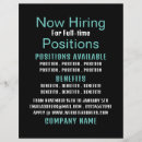 Search for job flyers Recruitment