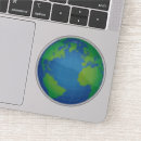 Search for green globe stickers Environment