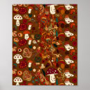 Recherche de champignon art Mur