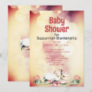 Search for tropical flowers baby shower invitations Party