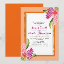 Search for gold and coral wedding invitations Flowers