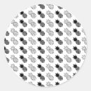 Search for pineapple print stickers Black and white