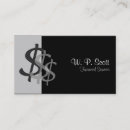 Recherche de symbole dollar cartes visite Financier