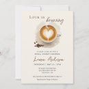 Search for coffee bridal shower invitations Cappuccino