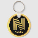 Search for letter n keychains Gold