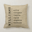 Search for burlap pillows Keepsake