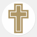 Search for golden cross stickers Crucifix