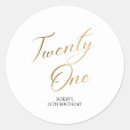 Search for handwritten stickers Black and gold