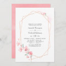 Search for geometric rehearsal dinner invitations Blush
