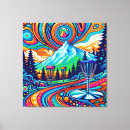 Search for psychedelic canvas prints Blue