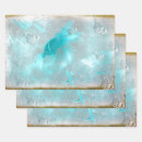 Search for teal and silver wrapping paper Vintage