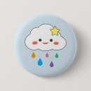 Recherche de nuage kawaii badges Coloré