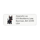 Search for scottie return address labels Puppy
