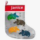 Recherche de dinosaure de noël chaussette de noël Stockage de dinosaures