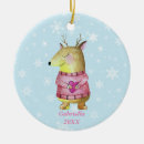 Search for pink reindeer ornaments Cute