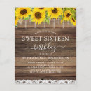 Search for sunflower sweet 16 invitations Birthday party
