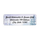 Search for snow scene return address labels Tree