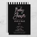 Search for pink black gold baby shower invitations Twins