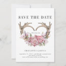 Search for antler save the dates Wood