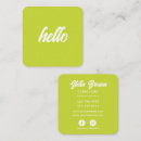 Recherche de green business cards Icônes des médias sociaux