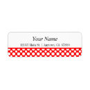 Search for red polka dot return address labels Dots