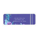 Search for purple and aqua return address labels Teal