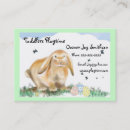 Recherche de oeufs de pâques cartes visite Lapin