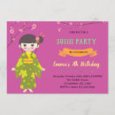 Search for japanese birthday invitations Girl