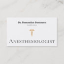 Search for anesthesiologist business cards Medical