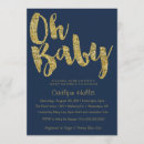 Search for classy baby girl shower invitations Gold
