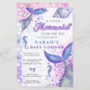 Recherche de mauve baby shower invitations Élégant