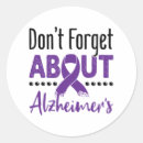 Search for alzheimers disease purple ribbon stickers Alzheimer's