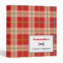 Search for red plaid binders Fashion